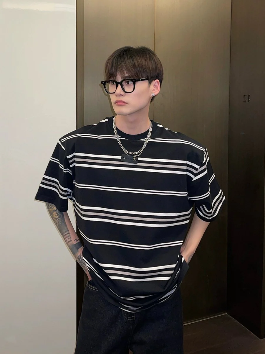 GS No. 133 Korean Striped T-shirt - Image 3