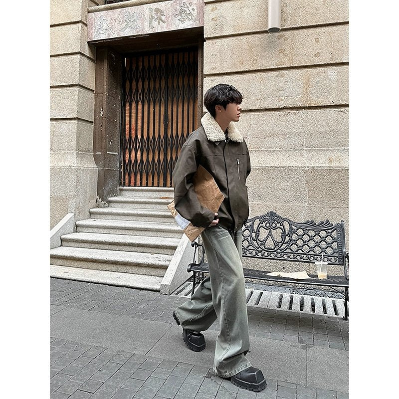 GS No. 155 Leather Fur Jacket - Image 4