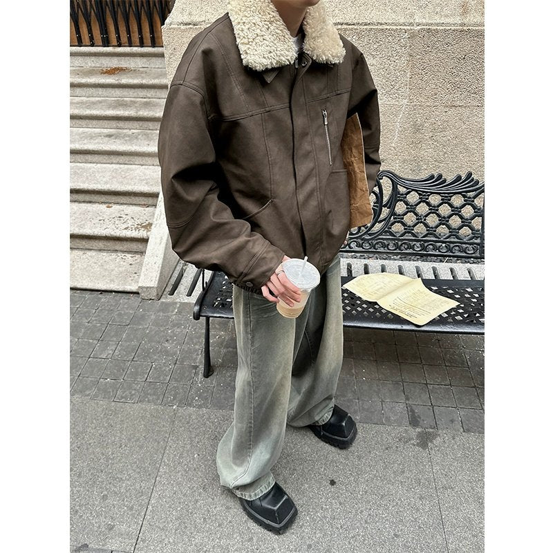 GS No. 155 Leather Fur Jacket - Image 5