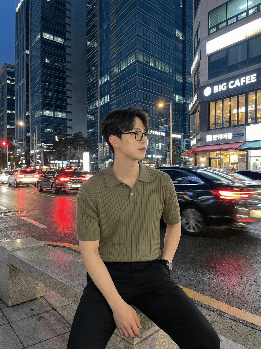 GS No. 3 Seoul Luxe Knit Polo