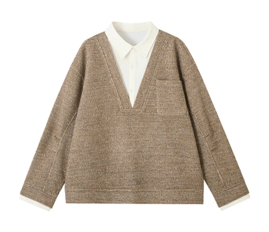GS No. 371 V-neck Sweater - Image 5