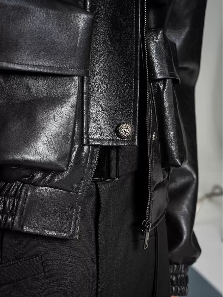 GS No. 404 Designer Leather Jacket - Image 3