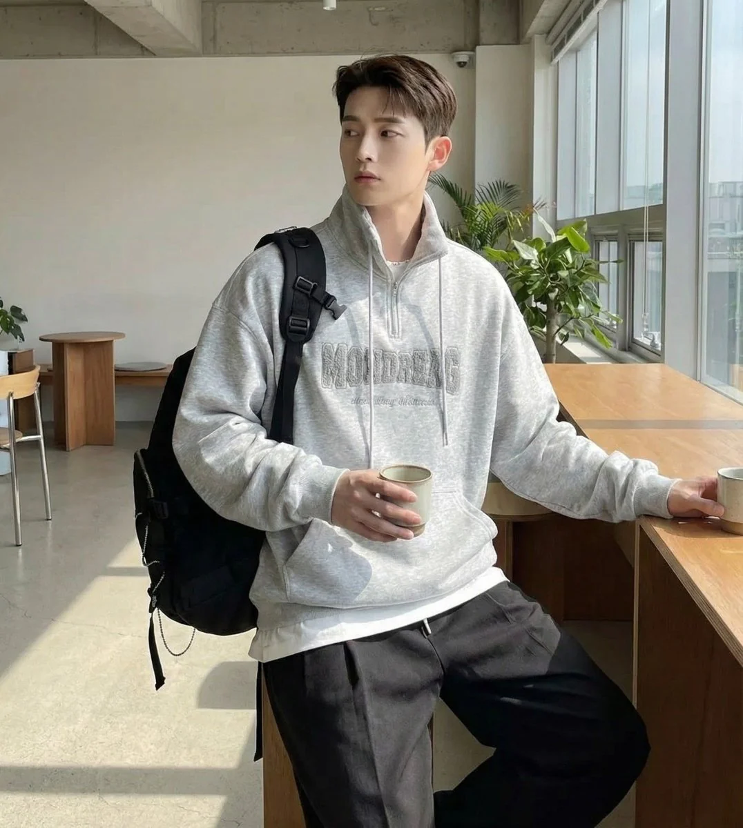 GS No. 407 Motoreag Quarter-zip Sweater - Image 2