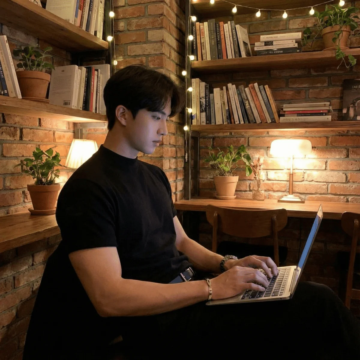 GS No. 59 High-neck Knitted T-shirt