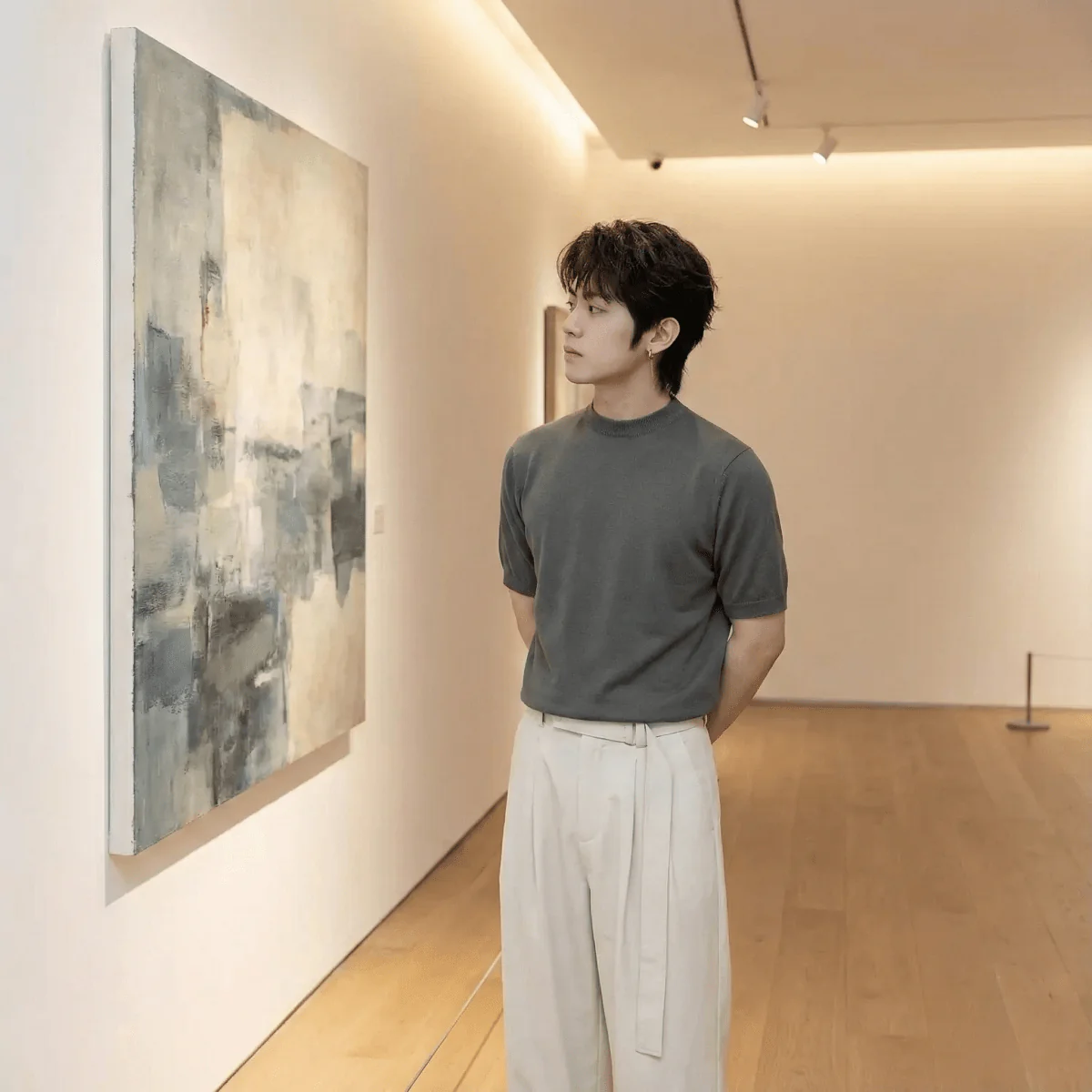 GS No. 59 High-neck Knitted T-shirt - Image 4