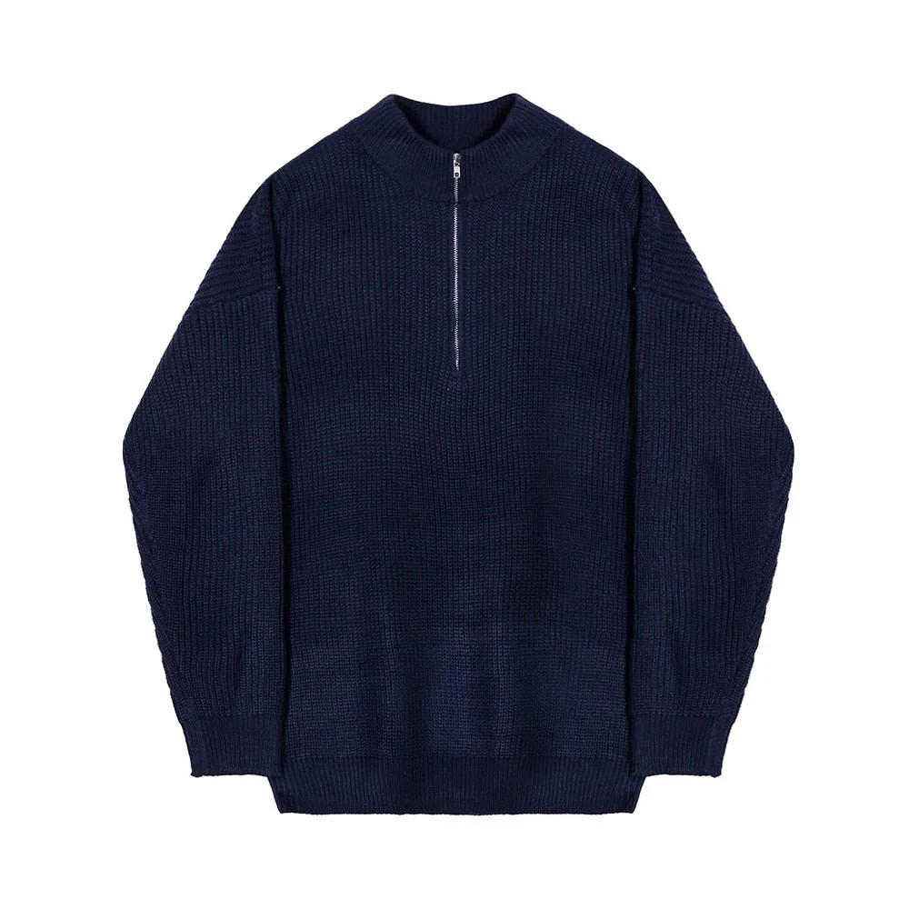 GS No. 96 Korean Loose Quarter-zip Pullover - Image 2